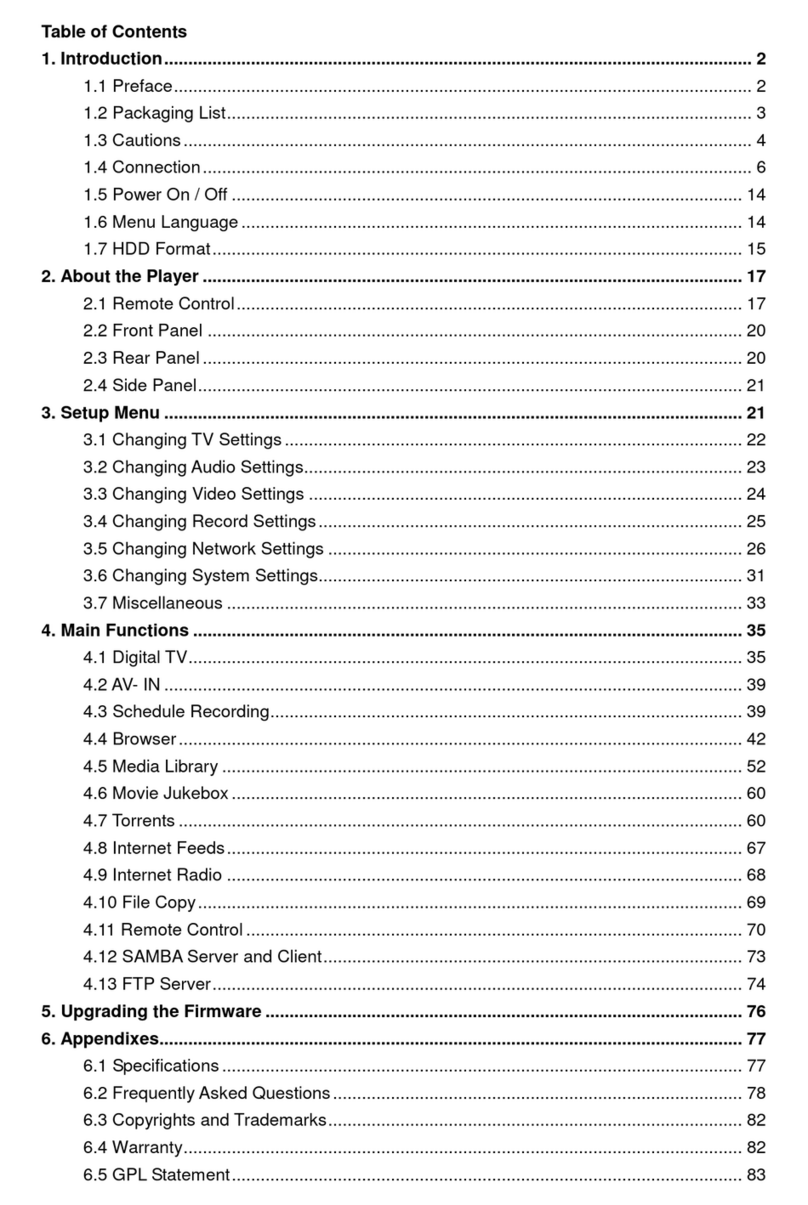 AC Ryan ACR-PV76120 Playon!DVRHD user manual