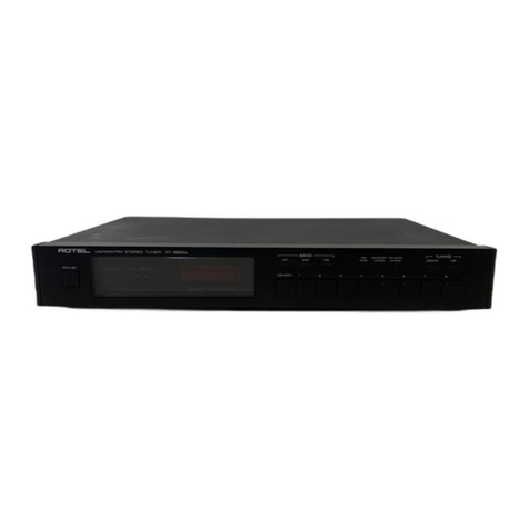 Rotel rt-850a owner's manual