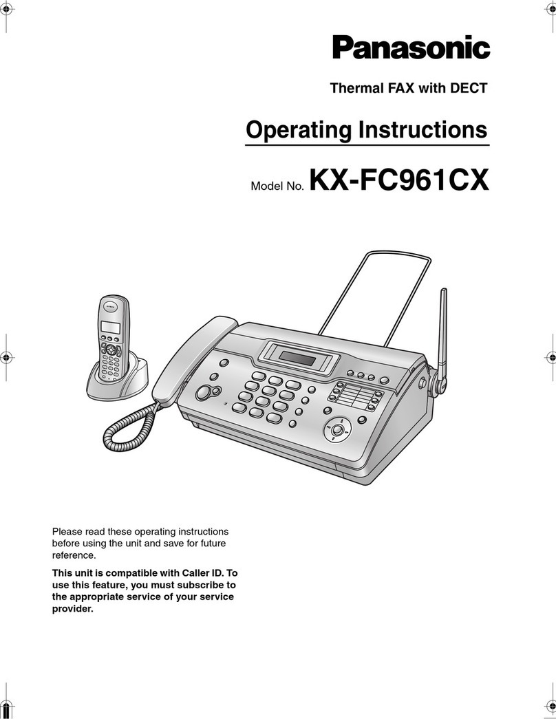 Panasonic KX-FC961CX operating instructions