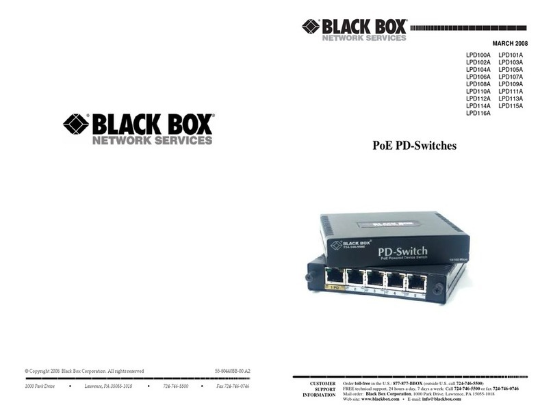 Black Box LPD100A User manual
