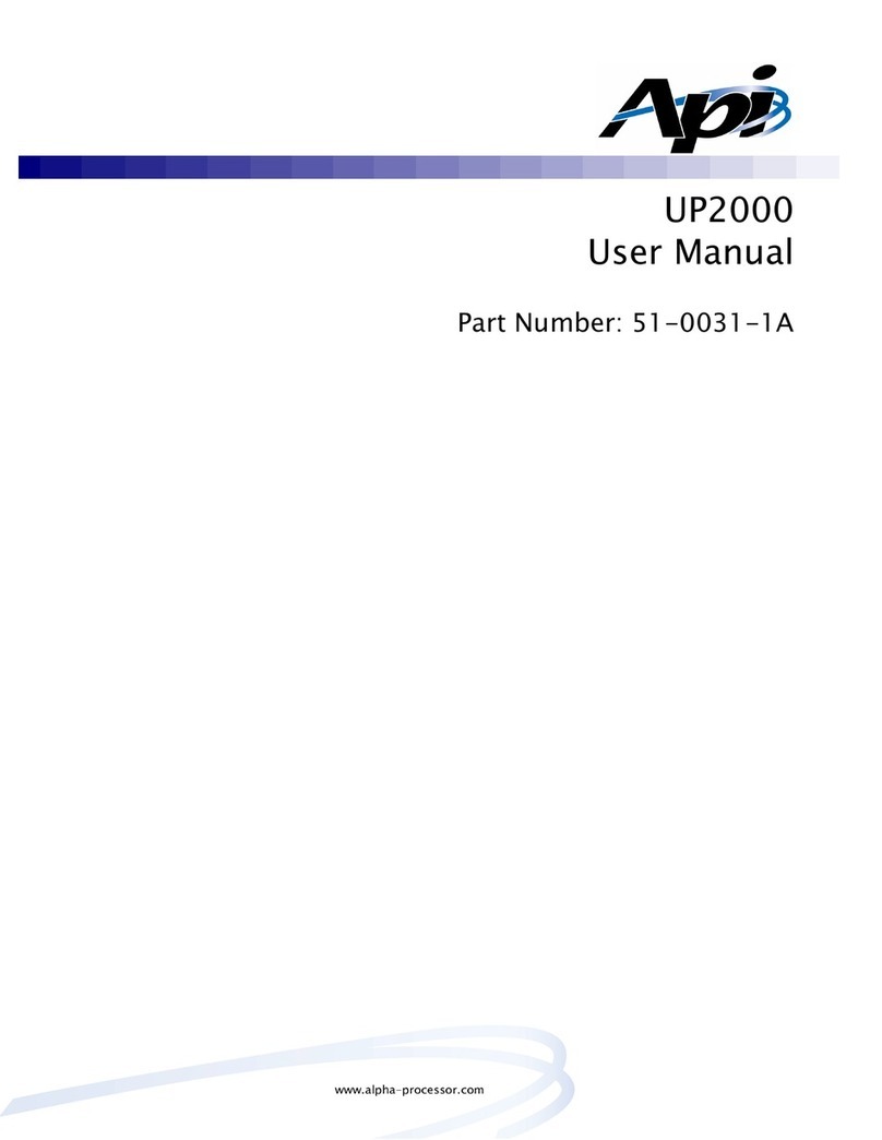 API UP2000 user manual