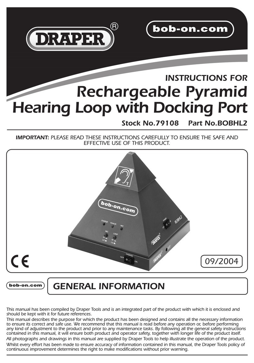 Draper BOBHL2 Instructions for