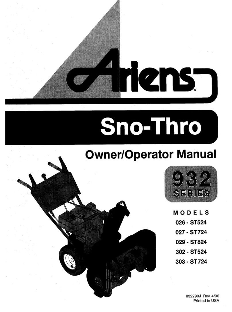Ariens 932026-ST524 Owner's manual Ariens 932026-ST524 Owner's manual