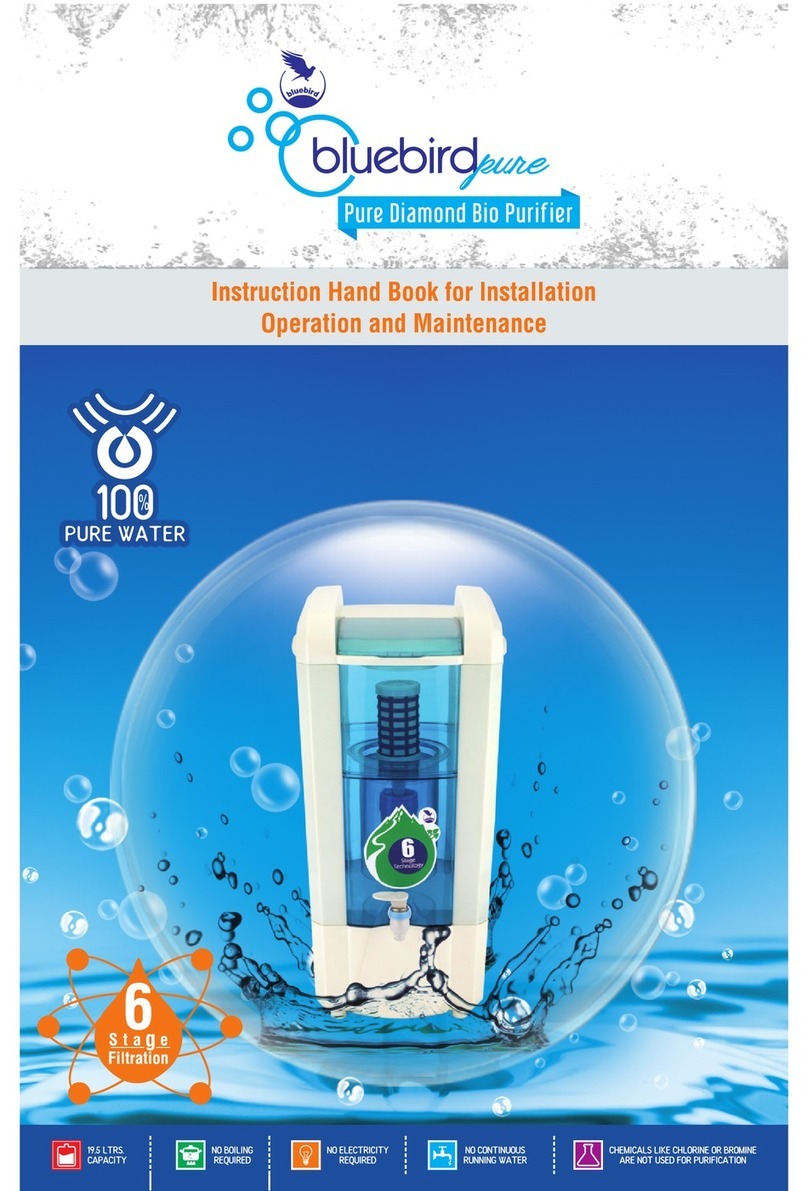 Bluebird Pure Diamond Bio Purifier Instruction handbook for installation, operation and maintenance