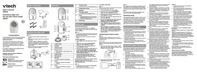 V-tech VM341 User manual
