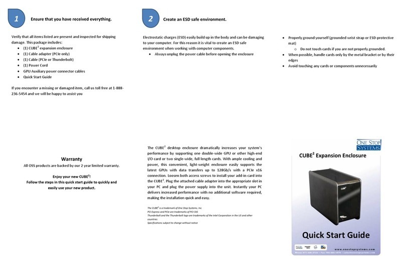One Stop Systems CUBE2 quick start guide