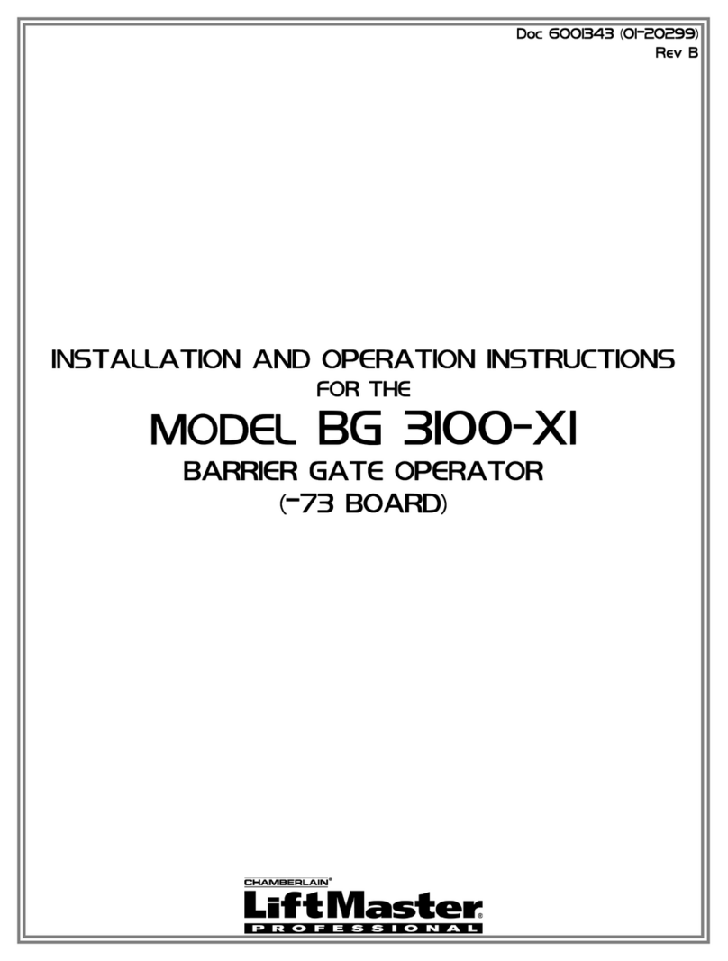 Chamberlain BG 3100-X1 User manual