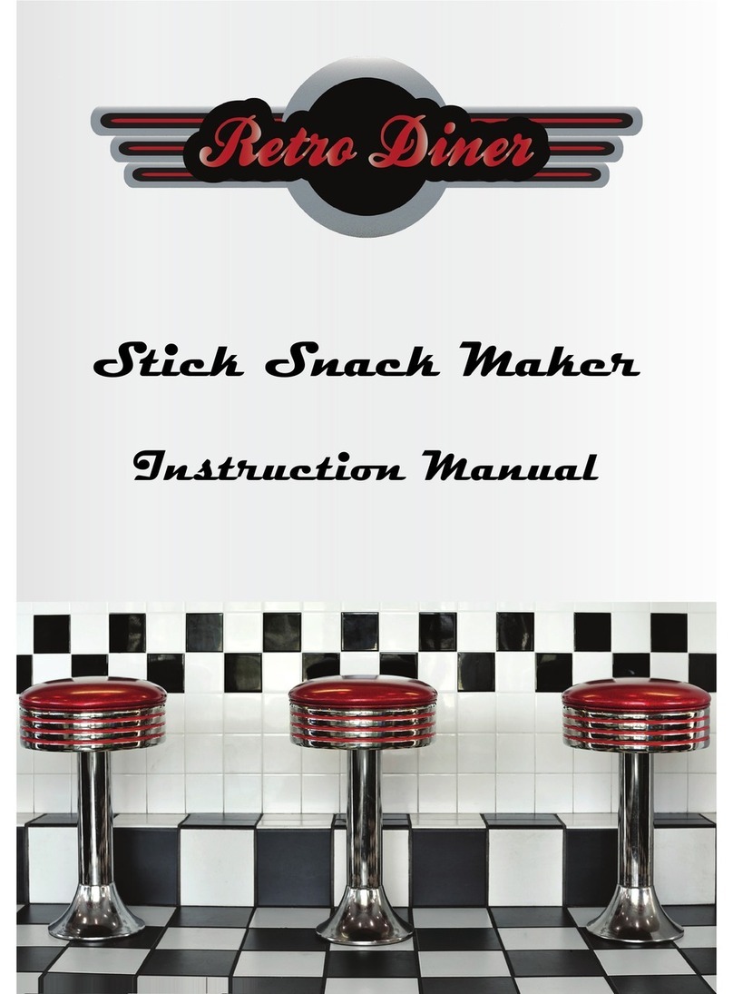 Retro Diner Stick Snack Maker instruction manual