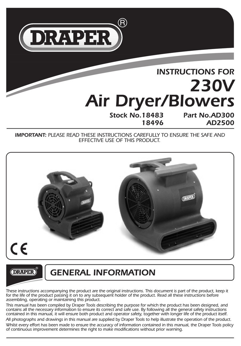Draper AD300 instructions