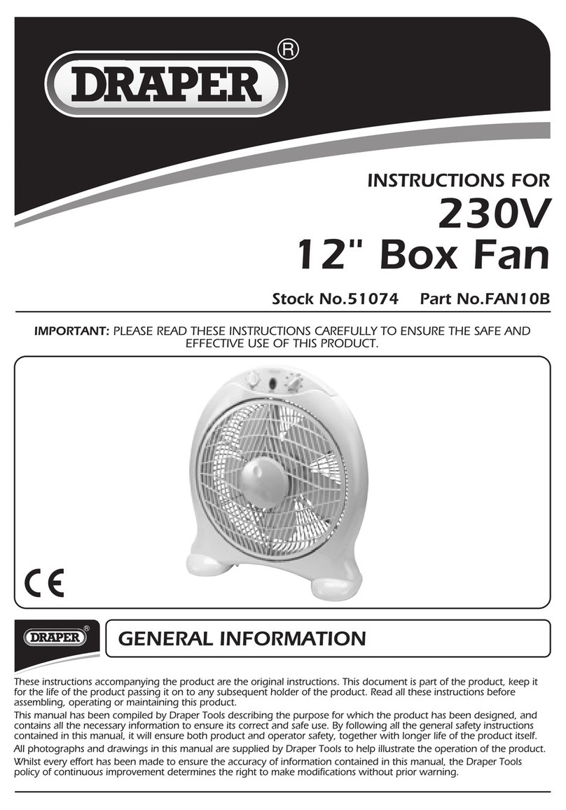 Draper FAN10B instructions