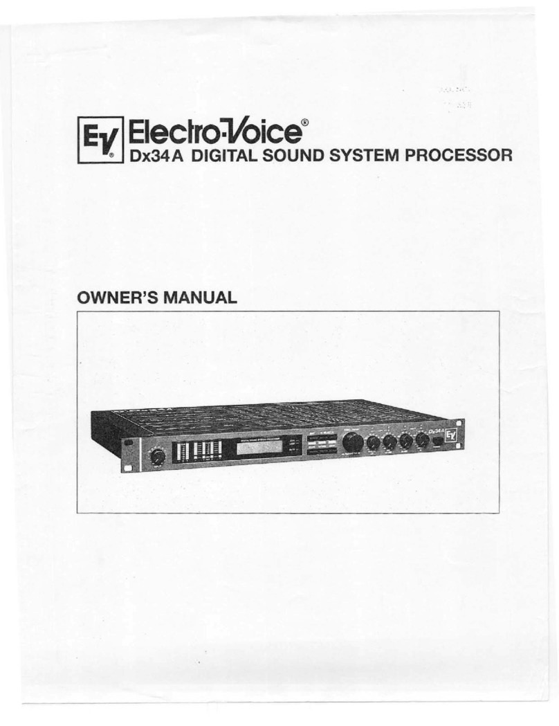 Electro-Voice Dx34A owner's manual
