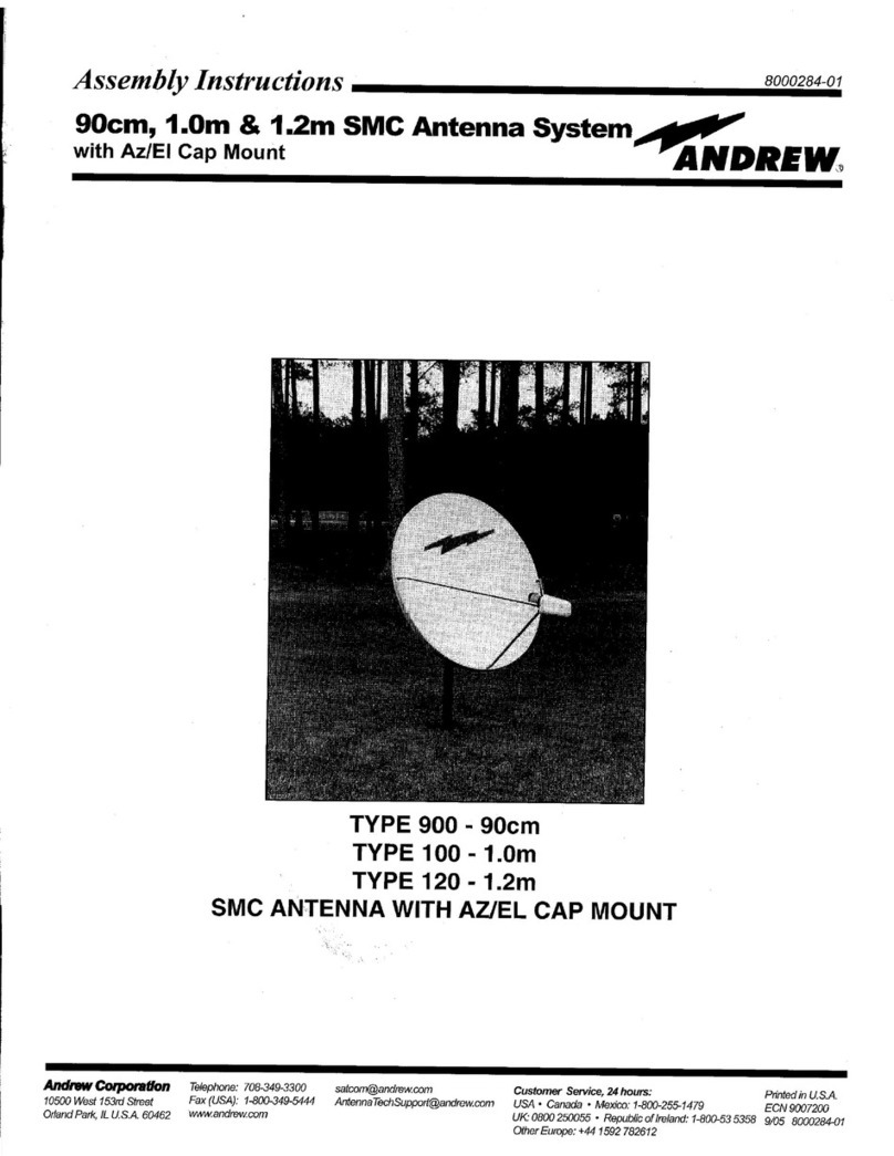 Andrew TYPE 900 User manual