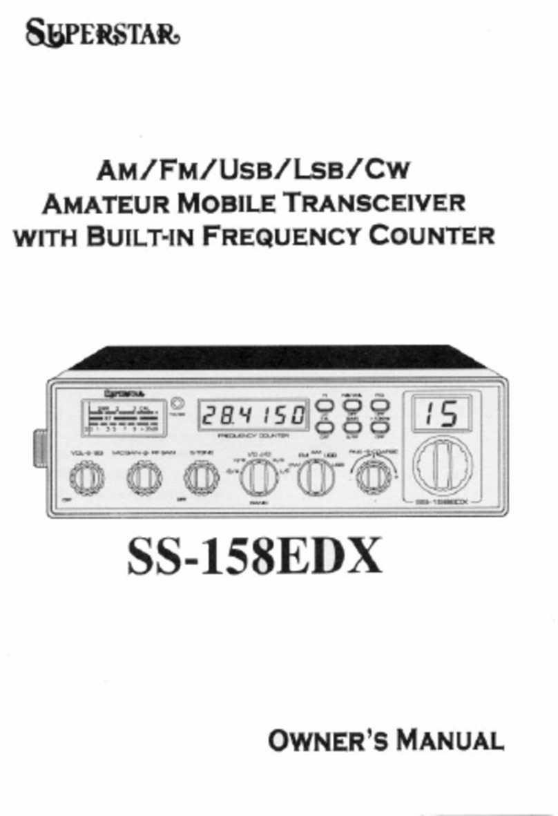 Super Star SS-158EDX owner's manual