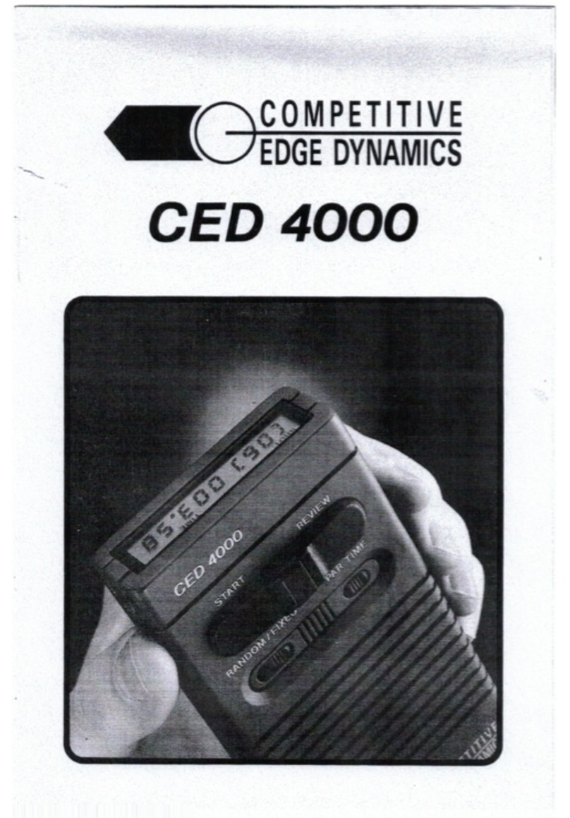 Competitive Edge Dynamics CED 4000 User manual