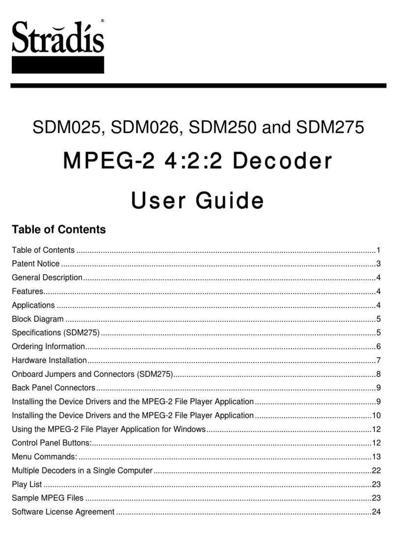 Stradis SDM025 user guide