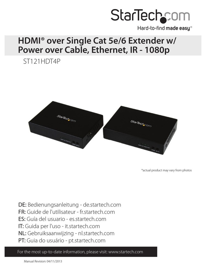 StarTech.com ST121HDT4P User manual StarTech.com ST121HDT4P User manual