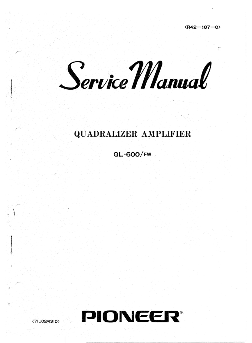 Pioneer QL-600/FW Service manual Pioneer QL-600/FW Service manual