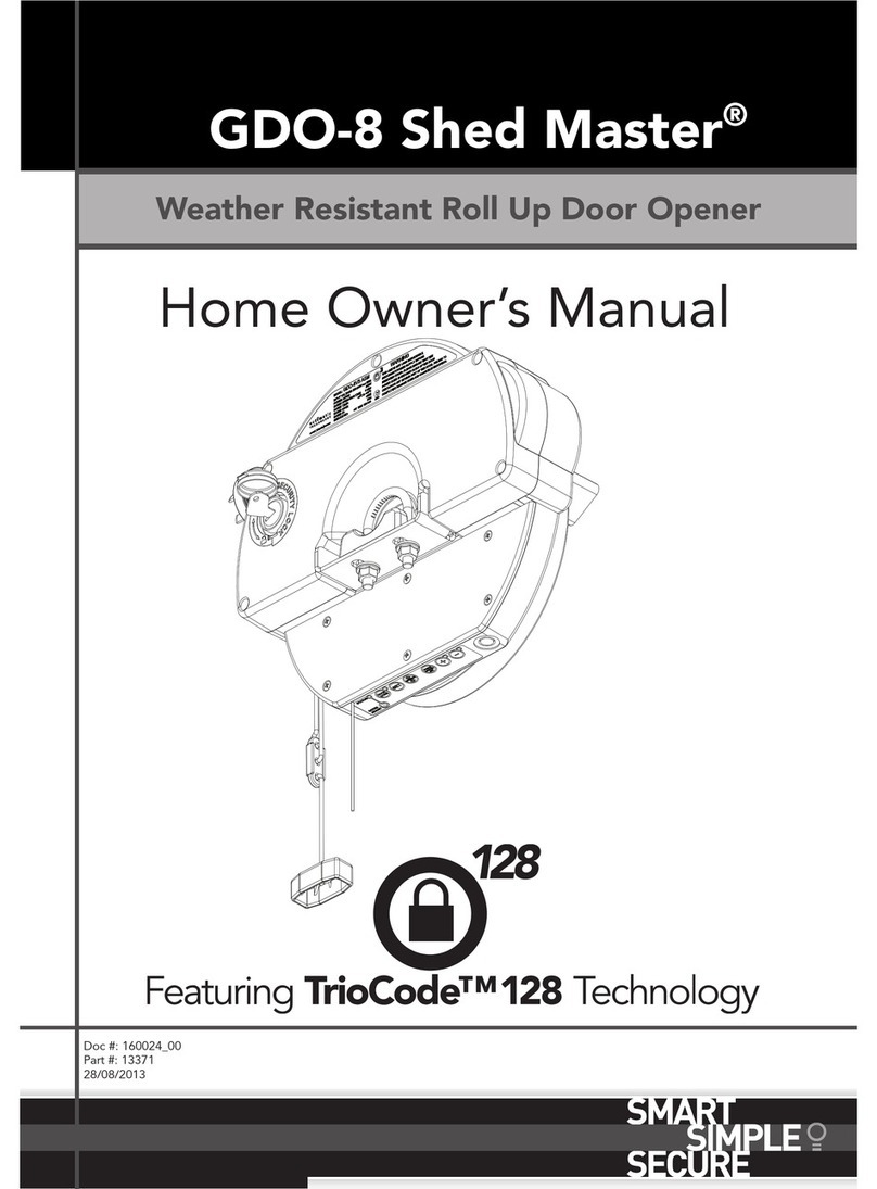Automatic Technology GDO-8 Shed Master User manual