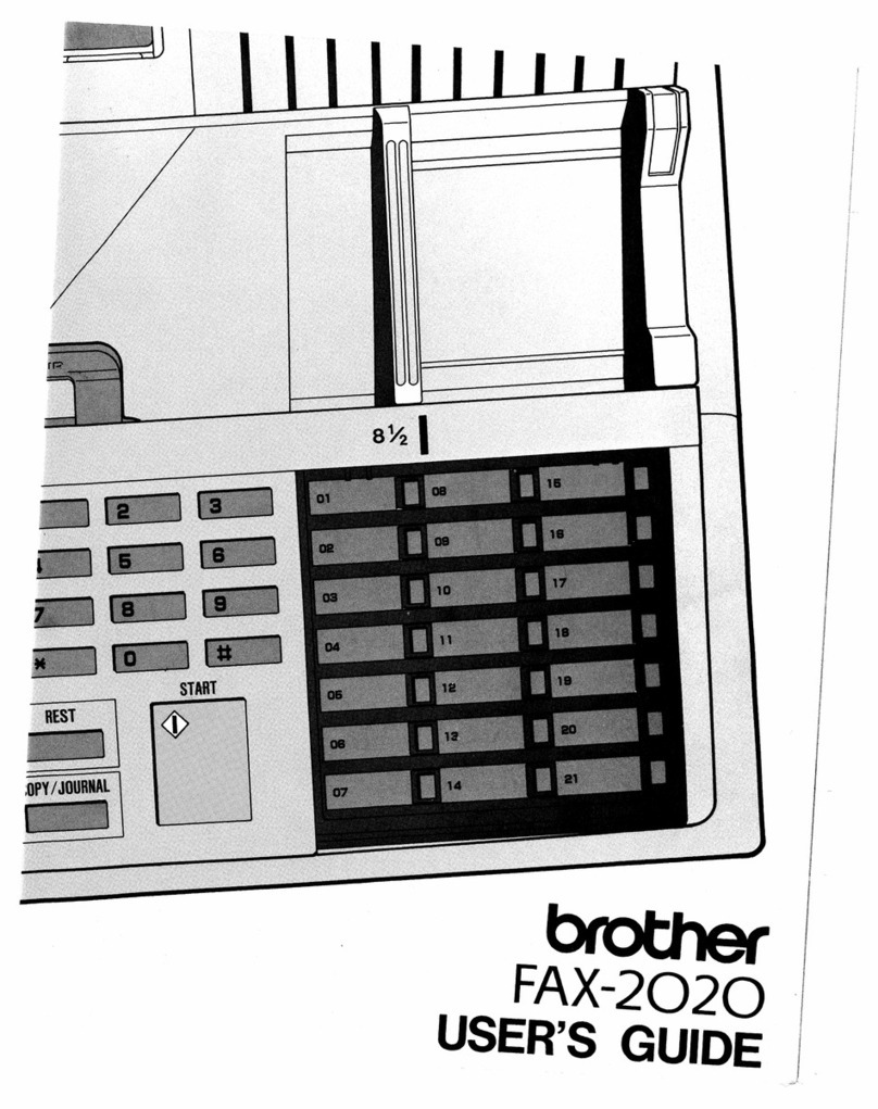 Brother Fax-2020 User manual