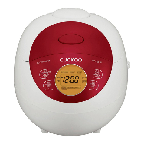 Cuckoo CR-0351F series User manual