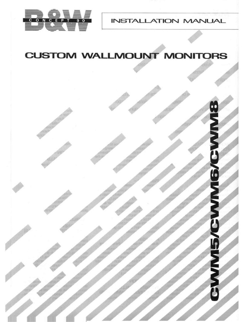 B&W electronics cwm5 installation manual