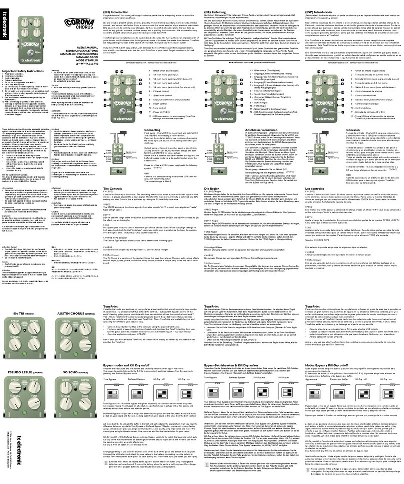 TC Electronic corona User manual