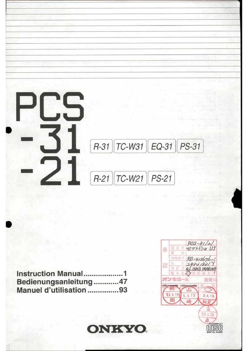 Onkyo pcs-31 User manual