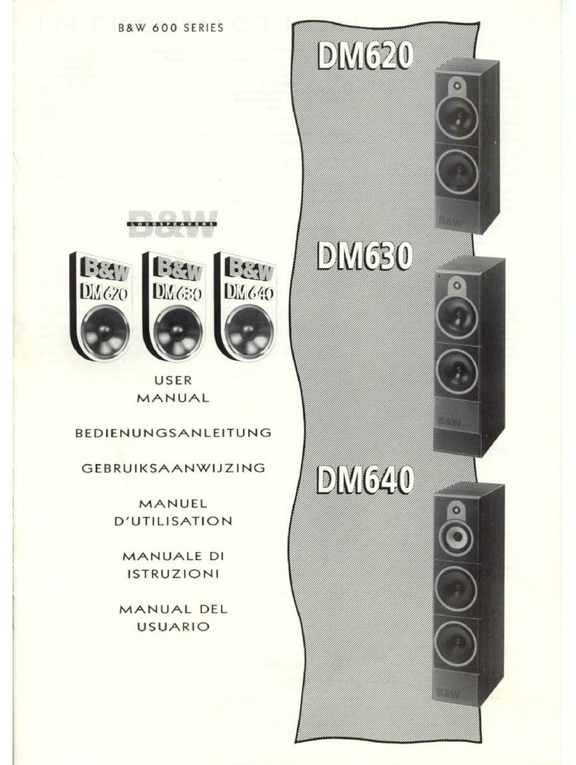 B&W electronics DM620 User manual B&W electronics DM620 User manual