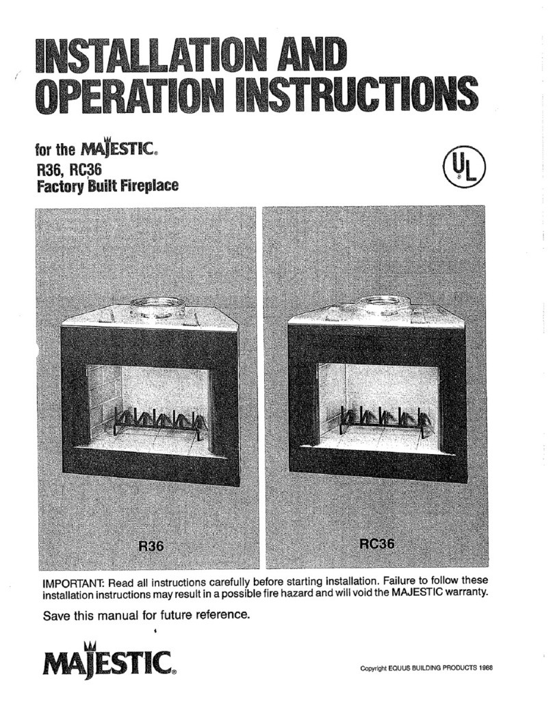 Majectic R36 Installation and operation instructoins