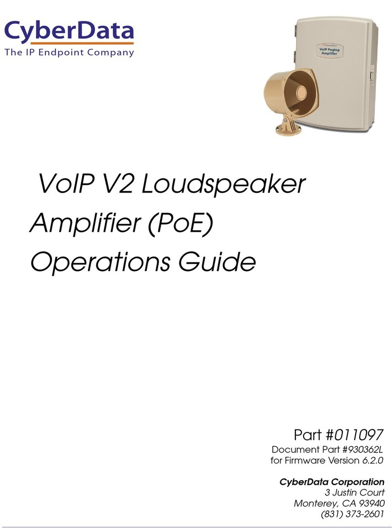 CyberData 11097 User manual CyberData 11097 User manual