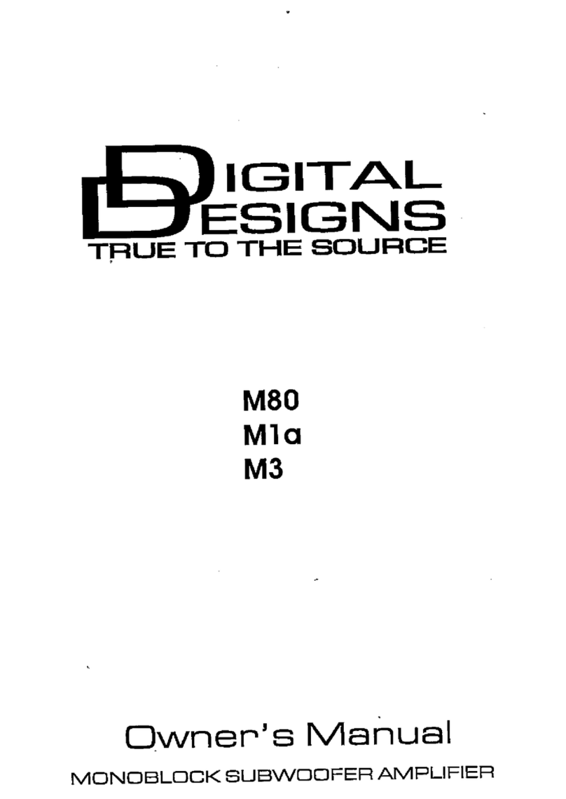 Digital Designs M80 owner's manual