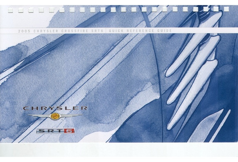 Chrysler Crossfire SRT6 User manual