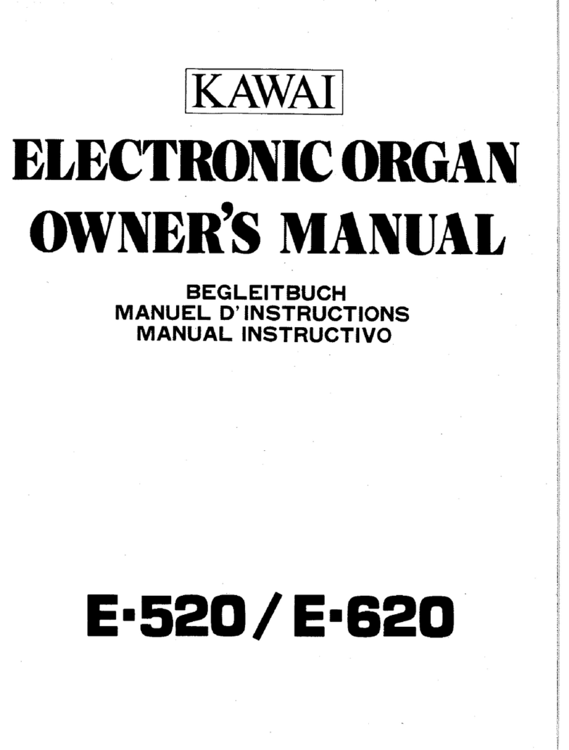 Kawai E-520 User manual Kawai E-520 User manual