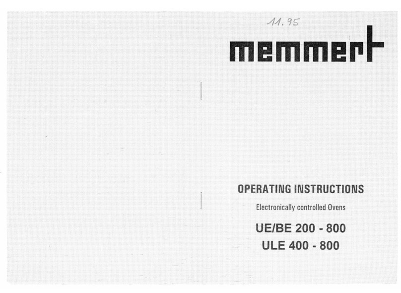 Memmert SE 200 User manual
