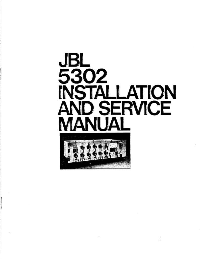 JBL 5302 Installation and service manual