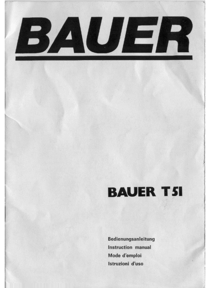 Bauer T51 User manual