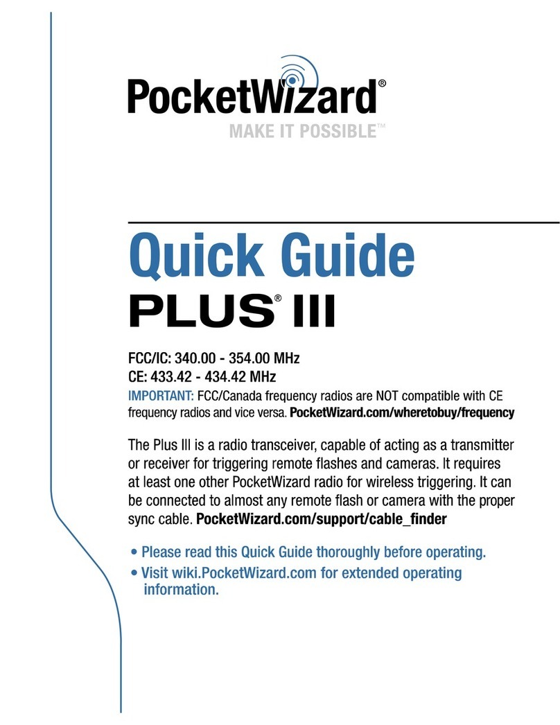 Pocket Wizard PLUS III quick guide