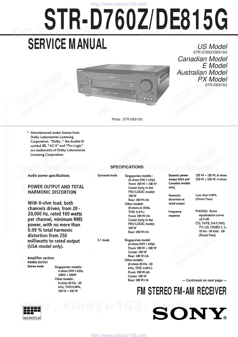 Sony STR-D760Z Service manual