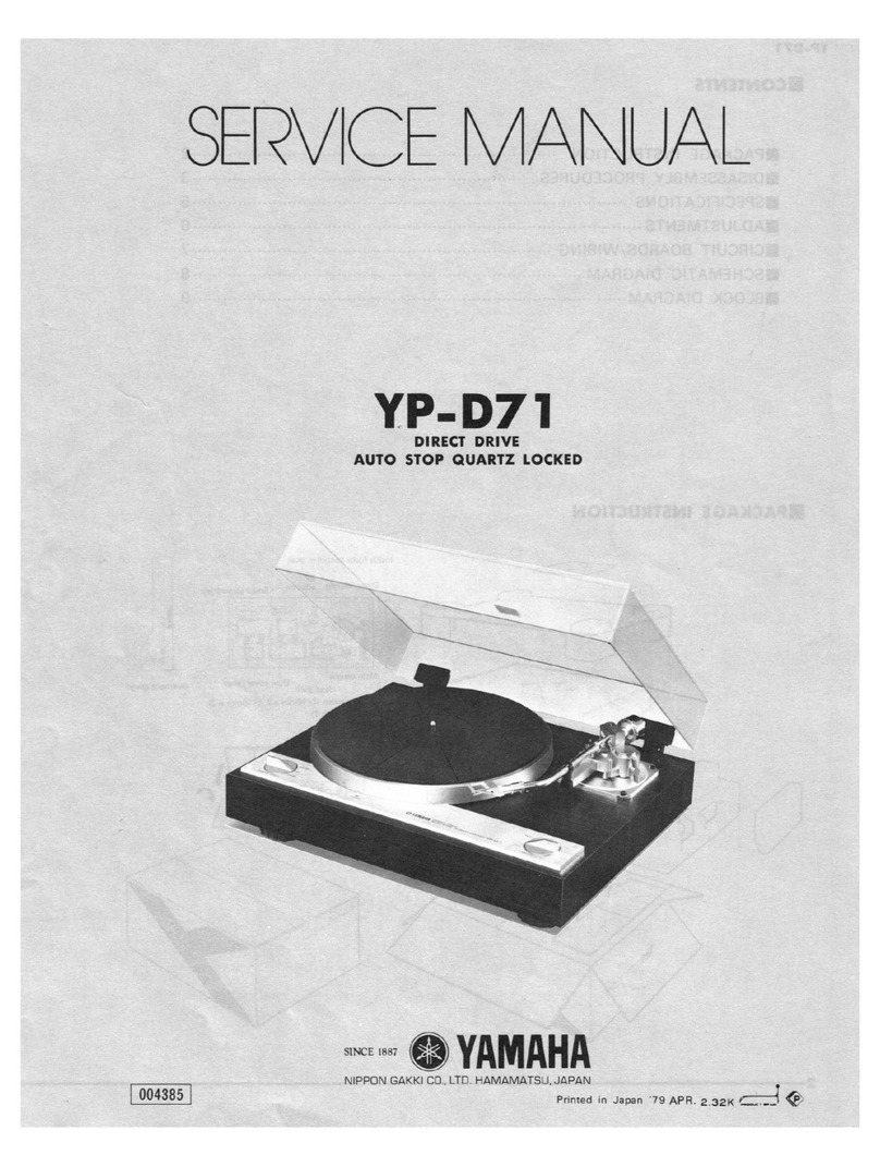 Yamaha YP-D71 User manual Yamaha YP-D71 User manual