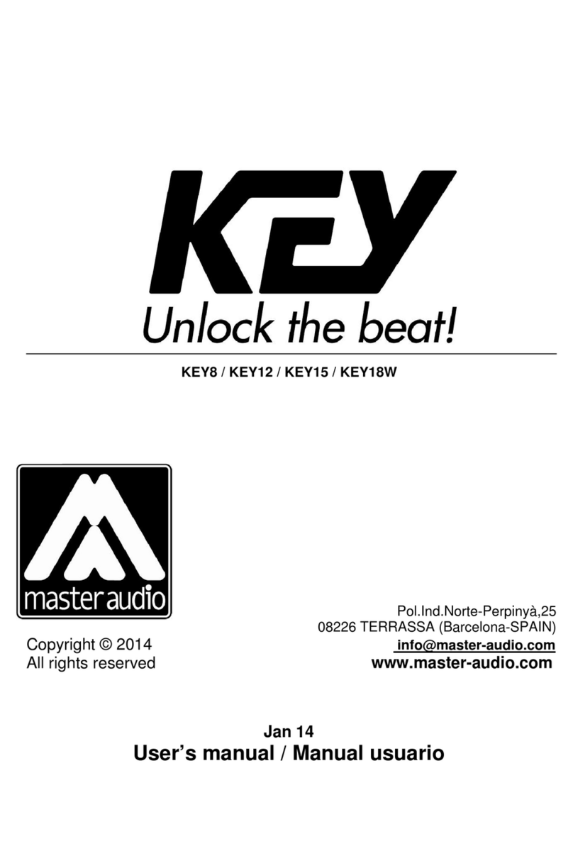 Master audio KEY8 user manual