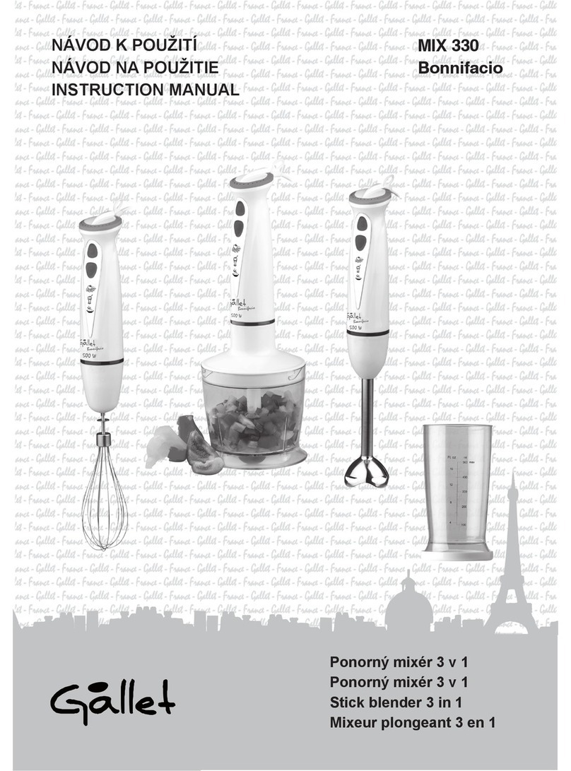 Gallet MIX 330 instruction manual