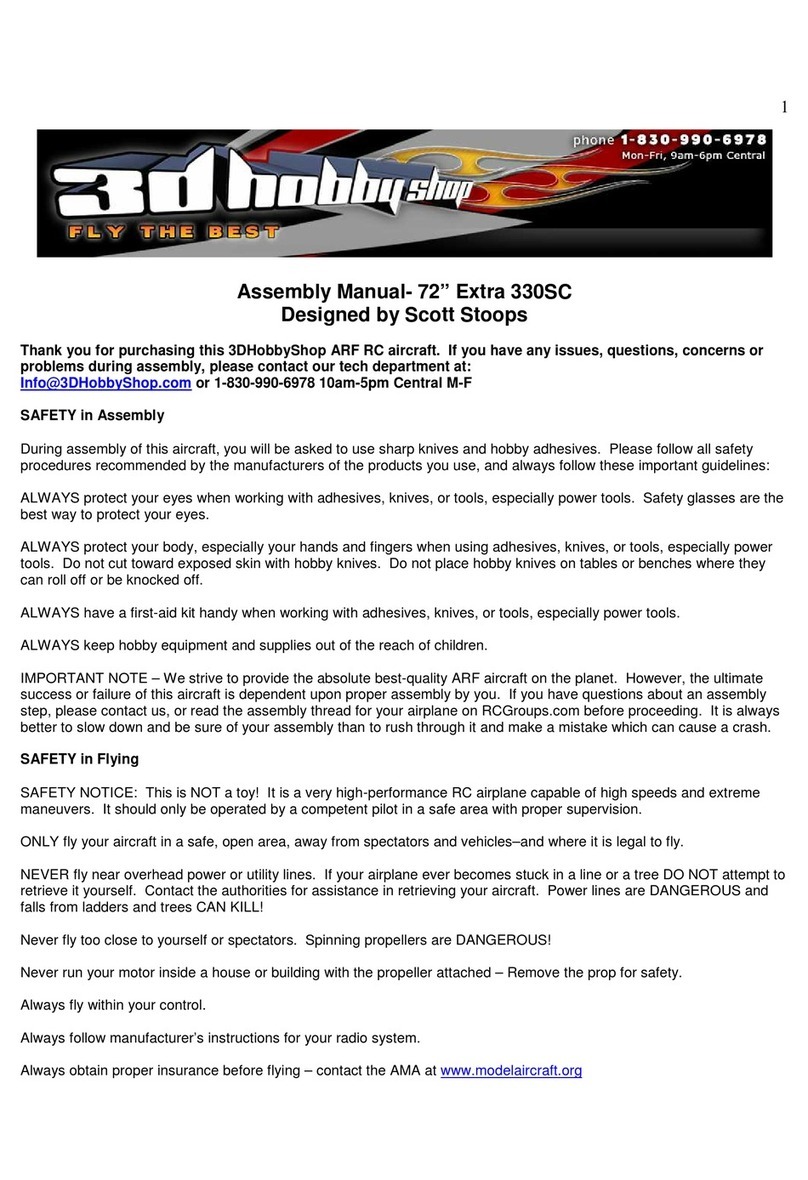 3D Hobby Shop EPP EXTRA 330SC Assembly manual