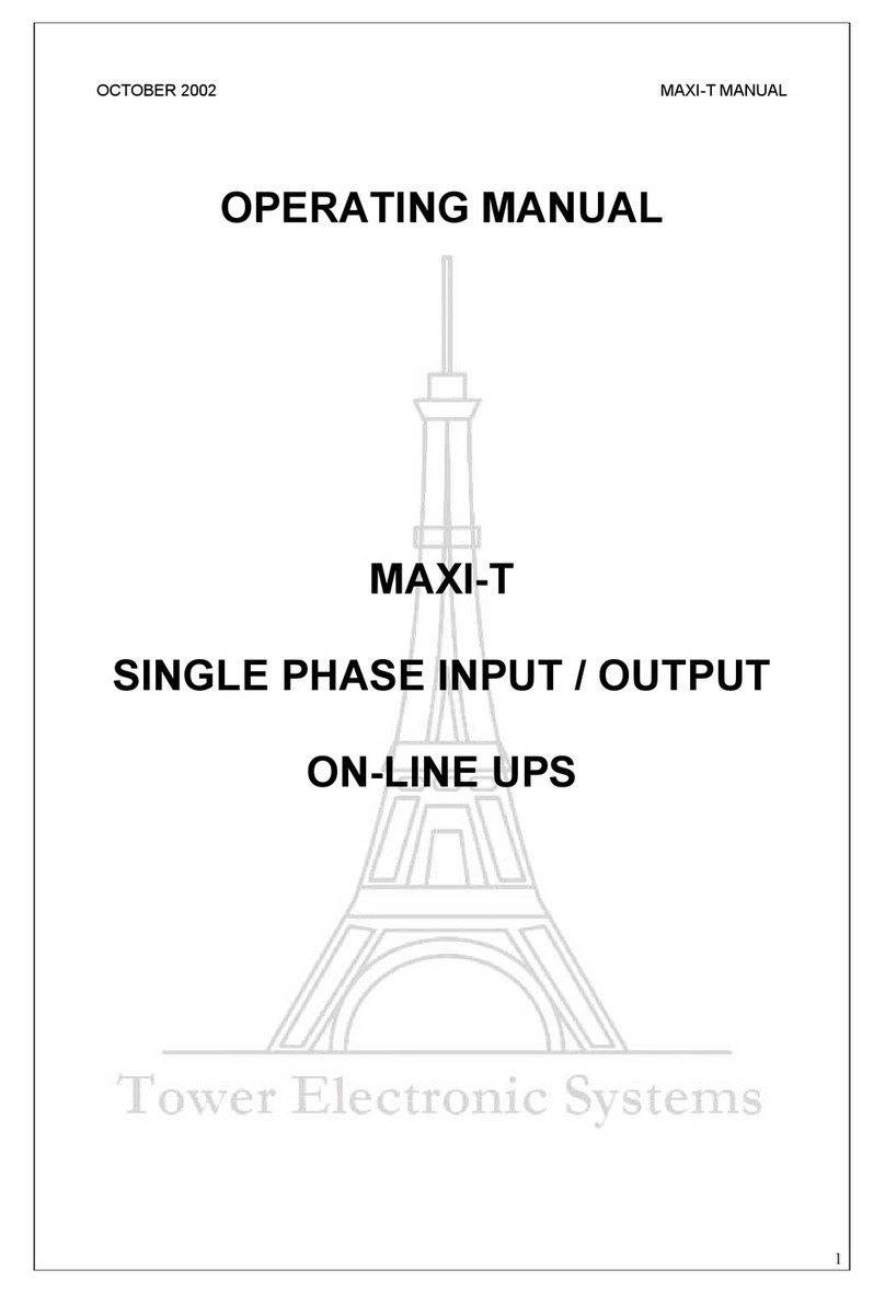 Tower Electronic Systems MAXI-T operating instructions