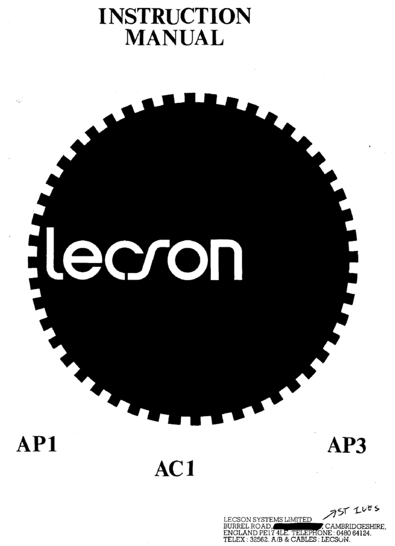 Lecson AP1 instruction manual