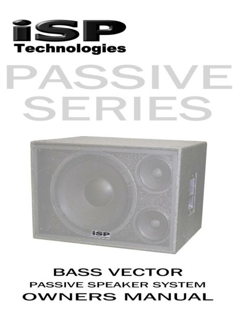 iSP Technologies Bass Vector User manual iSP Technologies Bass Vector User manual