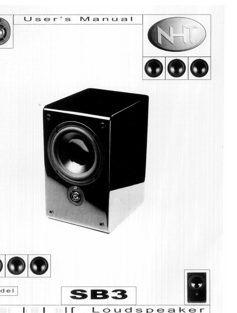 NHT SB3 user manual