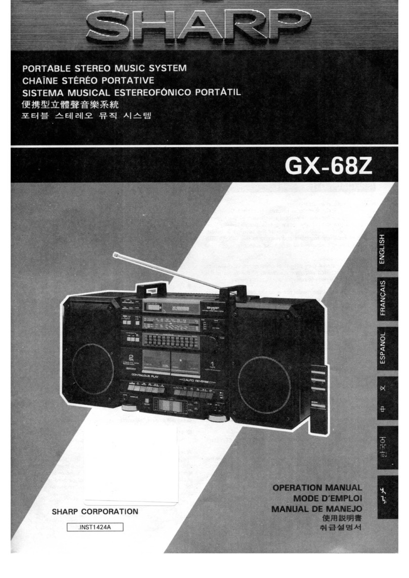 Sharp GX-68Z User manual