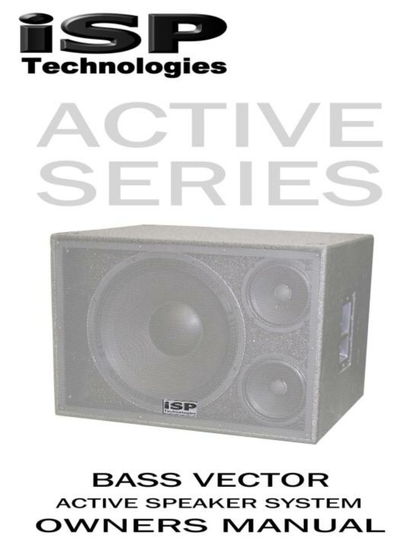 iSP Technologies Bass Vector Pro User manual iSP Technologies Bass Vector Pro User manual