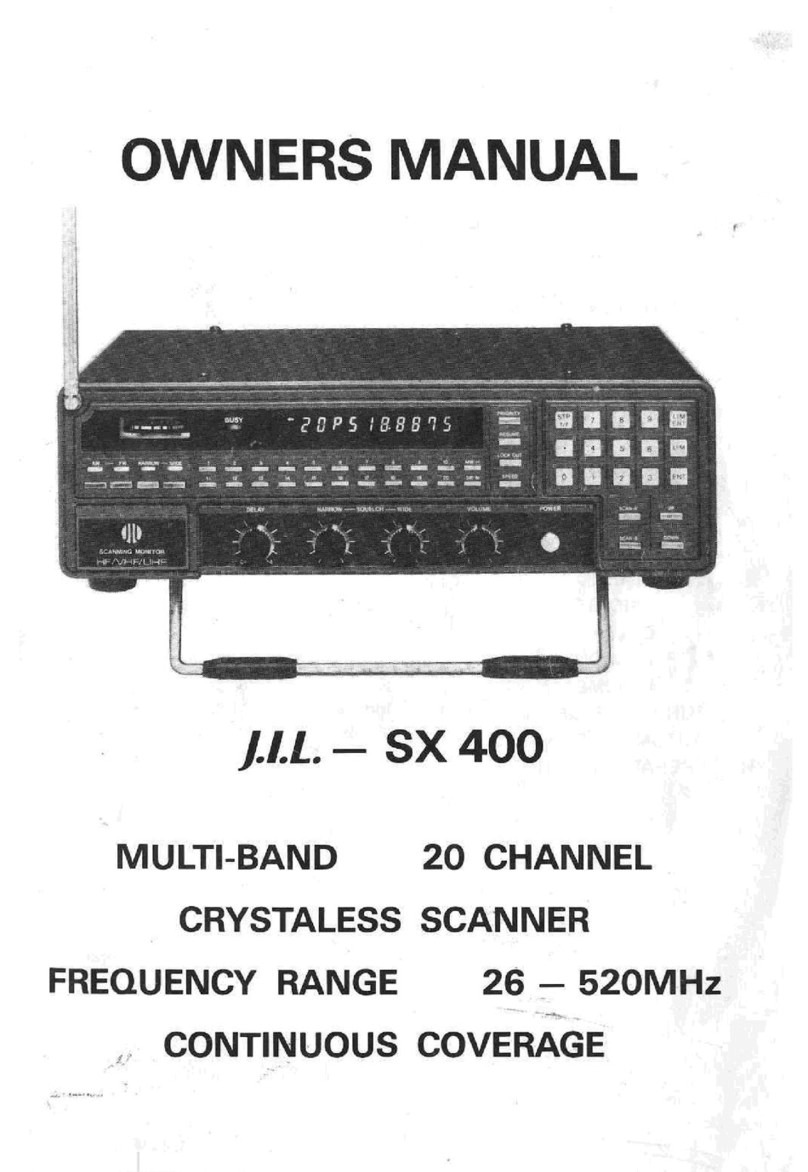 J.I.L SX-400 owner's manual