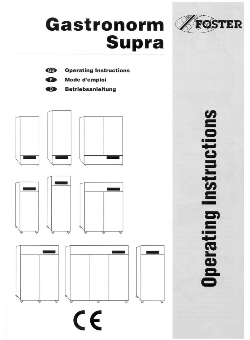 Foster Gastronorm Supra User manual